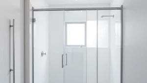 Installer une paroi de douche dans une salle de bain moderne avec élégance et style.
