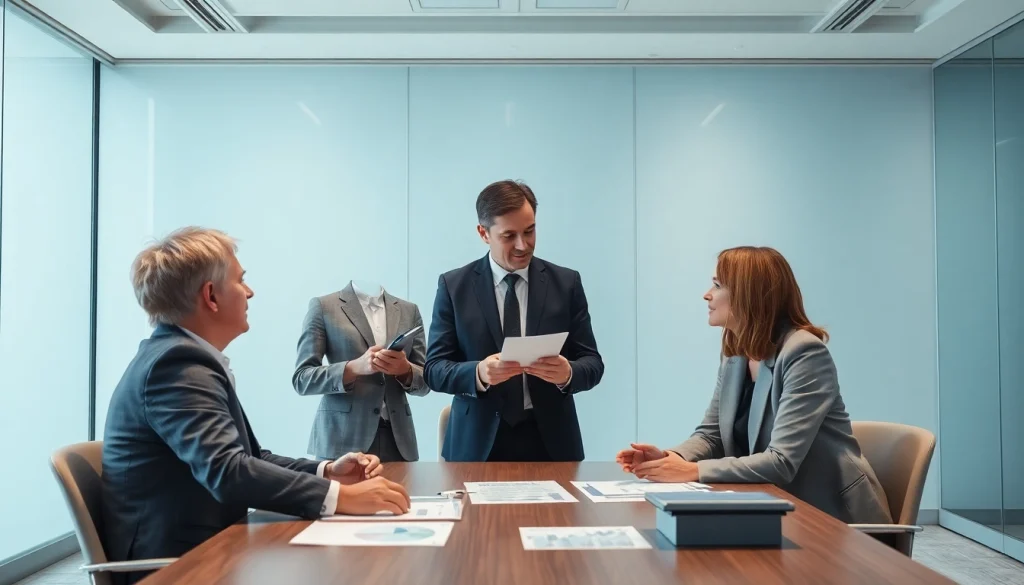 신용카드 현금화를 유도하는 재정 컨설턴트와 고객의 상호작용 모습