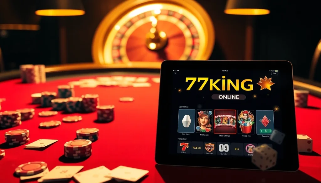 Play poker at 79king with vibrant chips and a spinning roulette wheel.