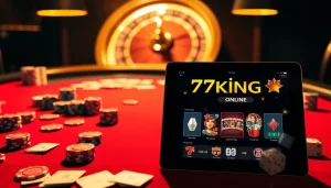 Play poker at 79king with vibrant chips and a spinning roulette wheel.