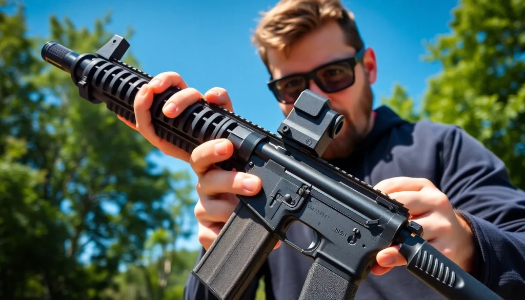 Showcase the super safety trigger ar15 with a focus on its design and functionality.