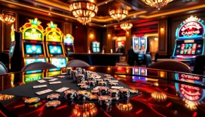Experience the excitement of 789f best with poker chips and bright slot machines.