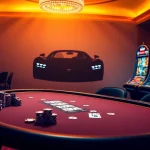 Experience the thrill of Bugatti8 with premium casino gaming tables surrounded by stylish decor.