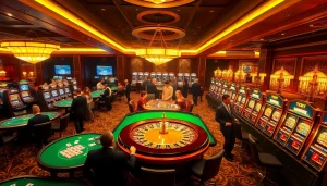 Exciting gambling experience at a vibrant casino featuring elements from https://top10nhacai.gg/ and classic games.