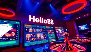 Hello88 immersive online gambling scene featuring vibrant betting options.