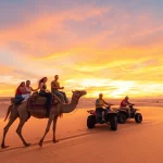 Marrakech camel ride and quad biking adventure with stunning sunset views in Agafay Desert.
