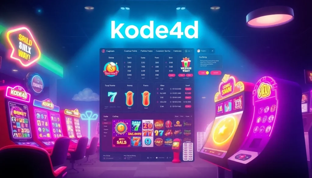 Experience vibrant online gaming with Kode4d's engaging slot games and user-friendly interface.