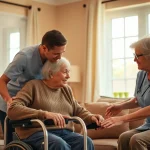 Senior caregivers Austin TX providing compassionate assistance in a comforting environment.