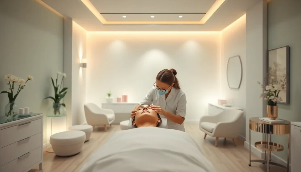Relaxing treatment at a medspa near me with serene decor and professional care.