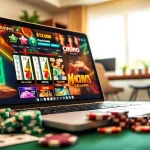 Experience the excitement of the best online casinos for Canada with a vibrant gaming setup.