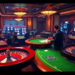 Exciting gambling scene featuring เจ้ามือรับแทง F168 at a luxurious casino table.