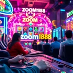 Menggambarkan pengalaman gaming online zoom188 yang seru dengan pemain aktif dan antusiasme yang tinggi.