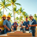 Engaged students learning skills at hawaii trade schools, showcasing hands-on training and collaboration.