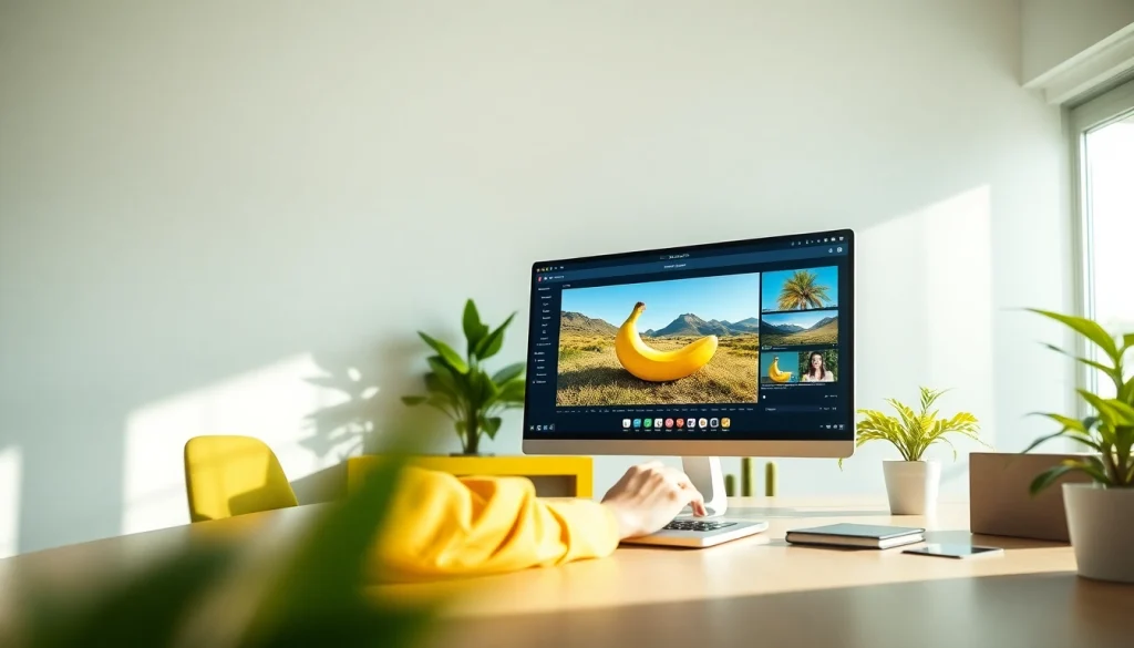 Dynamic workspace demonstrating Nano Banana Pro's advanced AI image editing capabilities.