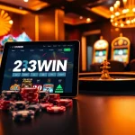 Experience the excitement of gambling with the trang chủ 23win online casino interface showcasing high-end gaming elements.