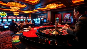 Engage in the thrill of a luxurious casino with poker games and roulette featuring Nếu như vậy bám vào đây.