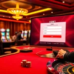 Experience the thrill of 5GBET Login on a modern casino interface with vibrant gaming elements.