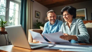 Helping with Property Insurance Claims process in a cozy living room setting.