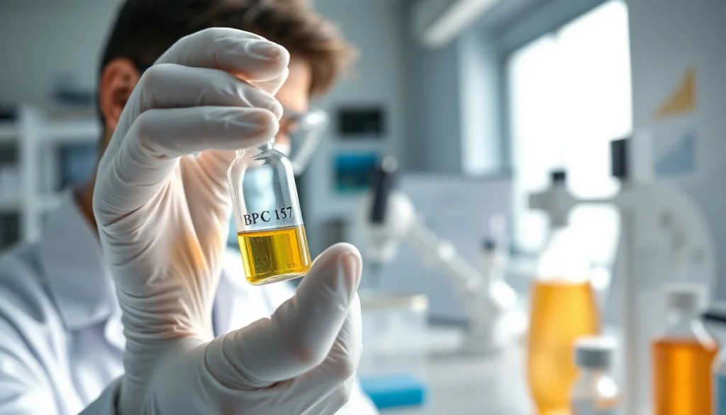 Analyze BPC 157 peptide for research in a professional lab environment.