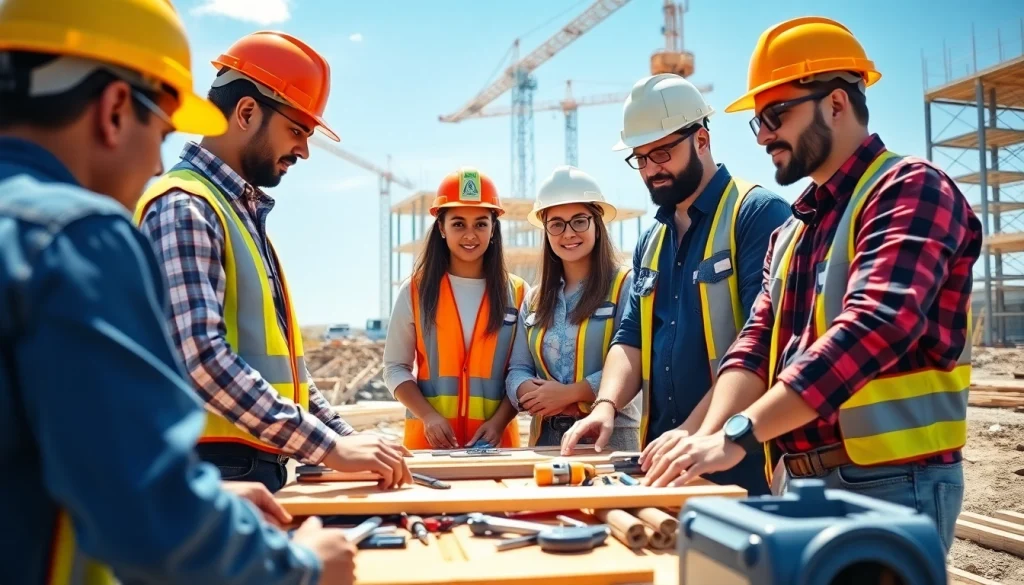 Construction apprenticeships carolinas empowering diverse individuals in a collaborative job site environment.
