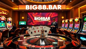 Experience thrilling gambling action at BIG88.BAR with immersive casino visuals and high-stakes excitement.