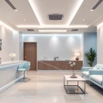 Best dental clinic in Malaysia reception area, welcoming and modern design.