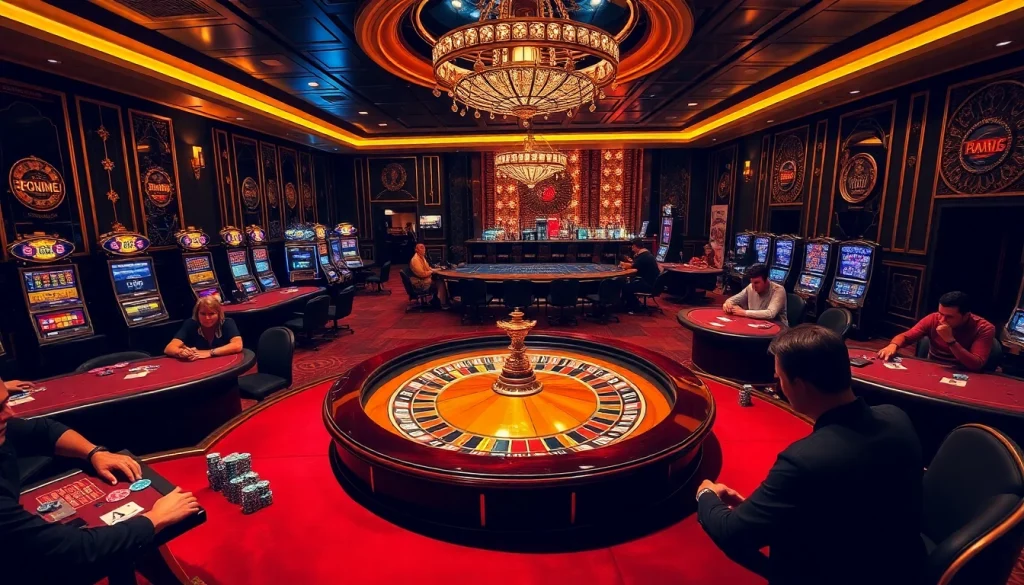 Immerse in the vibrant casino experience at https://32win.football/ as players engage with thrilling games.