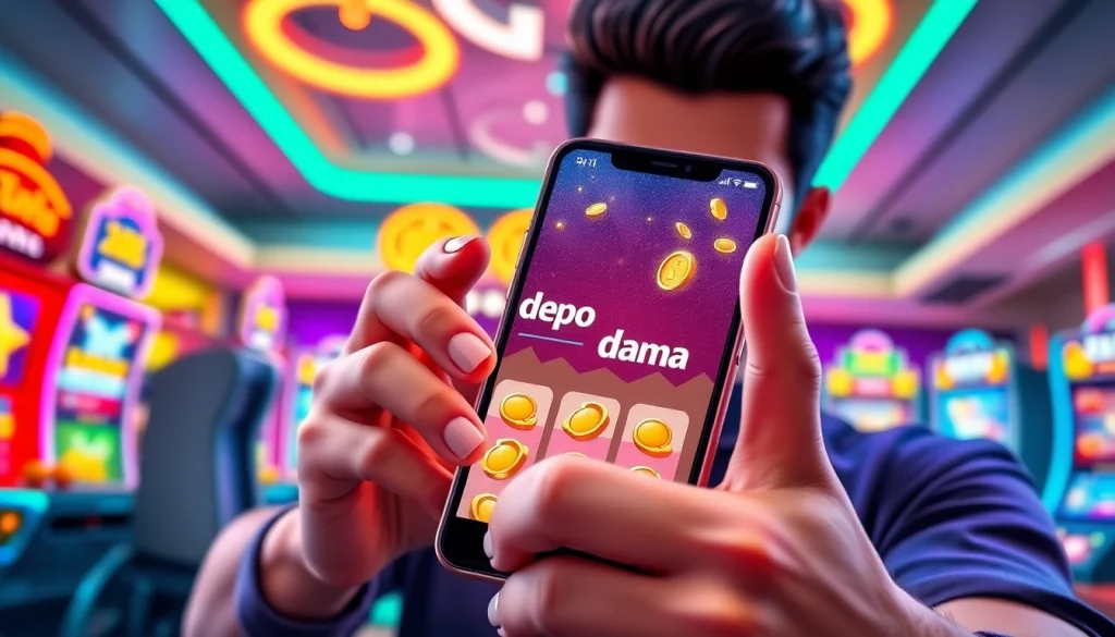 Mengoptimalkan pengalaman permainan slot dengan depo 5k dana dan karakter yang berinteraksi dengan smartphone.