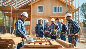 Dedicated New Jersey General Contractor team building a home, showcasing professionalism and teamwork.