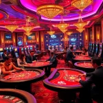 KJC members enjoying a thrilling night at the poker table in a luxurious casino.