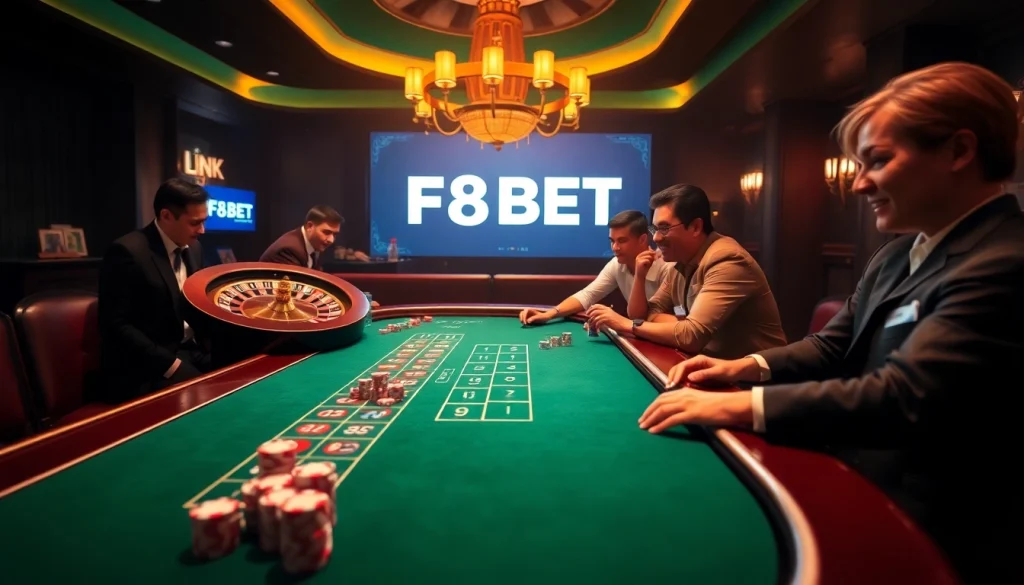 Experience the thrill of gambling at Link F8BET with an exciting casino atmosphere.