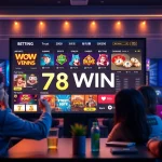 Captivating online betting scene showcasing เจ้ามือรับแทง 78WIN casino experience with games and vibrant ambiance.