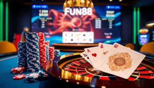 Experience excitement at Fun88 with vibrant casino games and betting features.