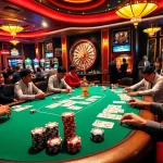 Experience the excitement of the casino with nhà cái cá cược s8, showcasing vibrant gaming tables and players.