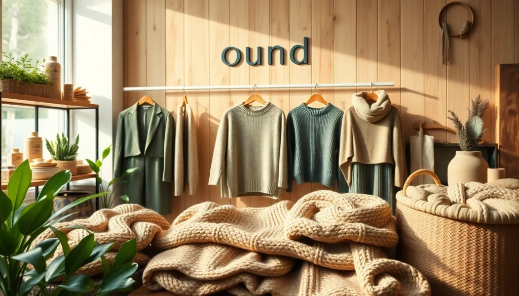 Showcase luxurious handmade clothing at https://www.ound-ound.com featuring natural textures and earthy tones.