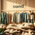 Showcase luxurious handmade clothing at https://www.ound-ound.com featuring natural textures and earthy tones.