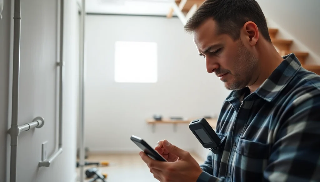 Leak Detection Near Me specialist precisely identifies hidden leaks using advanced technology in a residential setting.