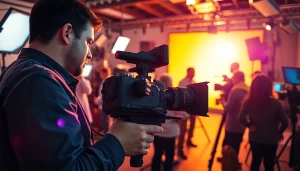 Experience engaging Video Production through a skilled videographer's focused work environment.
