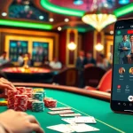 Engage with thrilling casino action through app 58win, featuring poker tables and vibrant game elements.