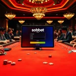 Experience sbobet login at a premium gambling table with engaging players and vibrant betting elements.