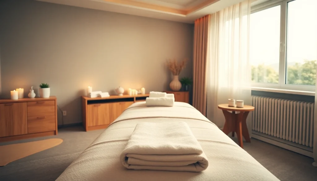 Experience premium 서울출장마사지 in a serene and inviting massage room.
