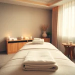 Experience premium 서울출장마사지 in a serene and inviting massage room.