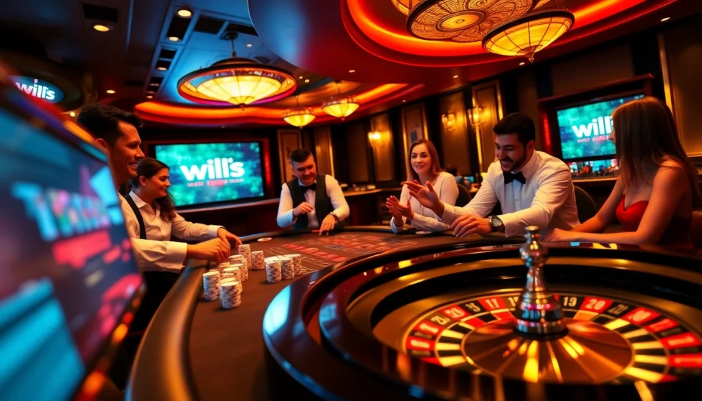 Players strategizing at a casino table with the hidden wiki link subtly displayed.