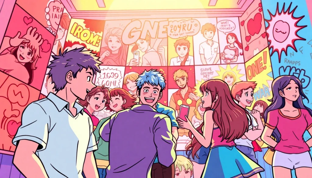 뉴토끼의 다양한 웹툰 장르를 생생하게 보여주는 일러스트