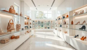 고급스러운 레플리카쇼핑몰의 고품질 패션 아이템 전시.