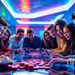 Exciting online betting experience on luck8win.live with diverse players at a gaming table.