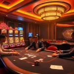 Experience high-stakes excitement with live casino gaming at https://mm88.today/, featuring poker tables and vibrant slot machines.