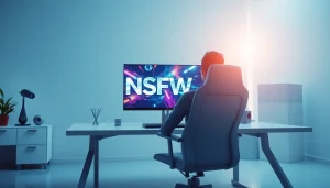 Discover the power of nsfw ai in a sleek, modern workspace featuring innovative technology.