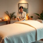 Experience luxurious 출장안마 with a professional therapist in a serene home environment.
