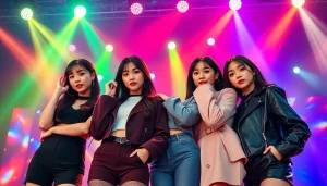 blackpink members Jisoo, Jennie, Rosé and Lisa performing energetically on stage